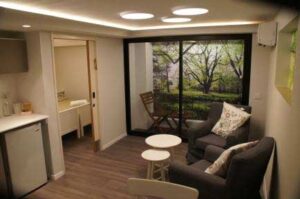 View of Living Room, Kitchenette & Washroom for Yad Sarah Hospitality Centre